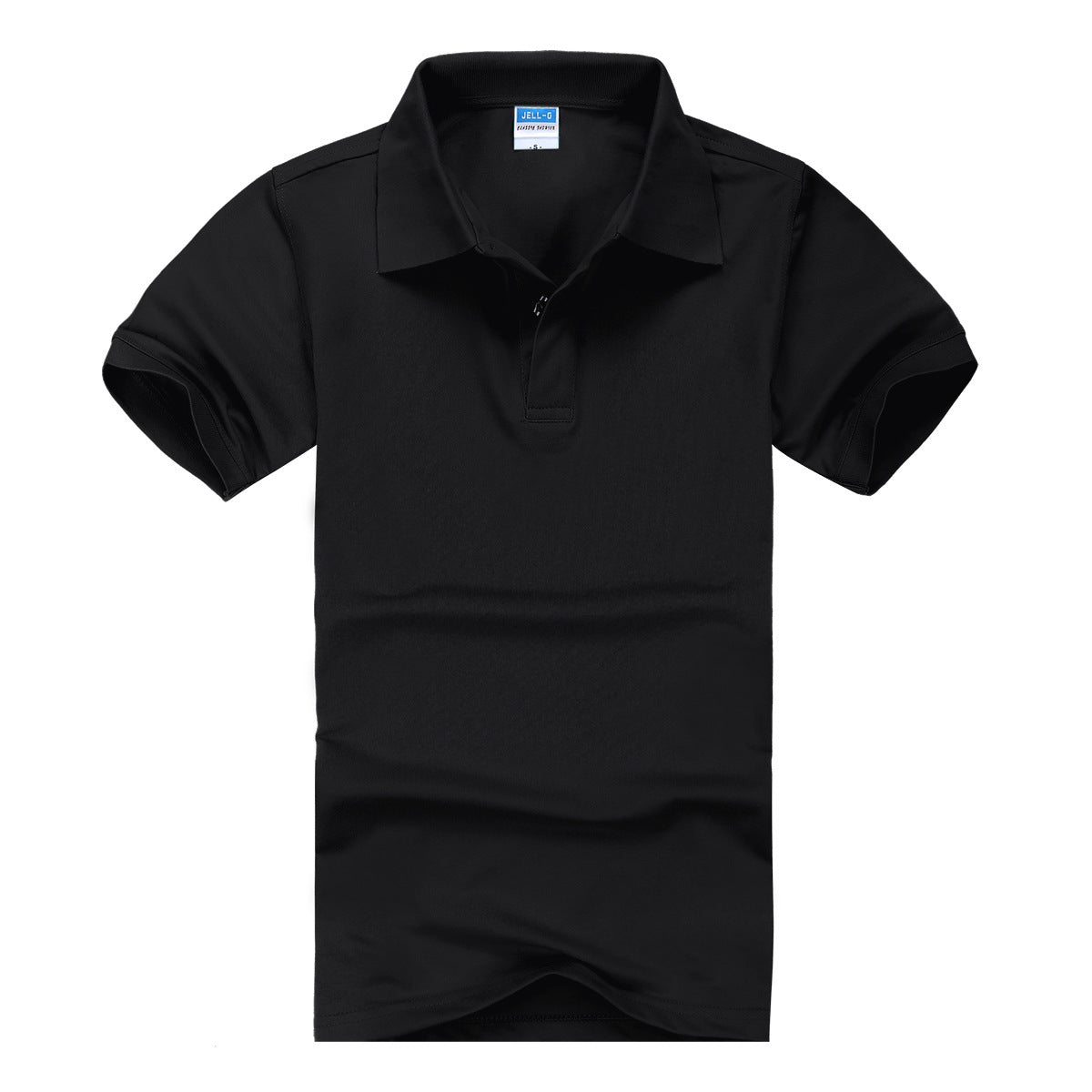CVC Lapel Polo Shirt Solid Color Workwear Short Sleeve