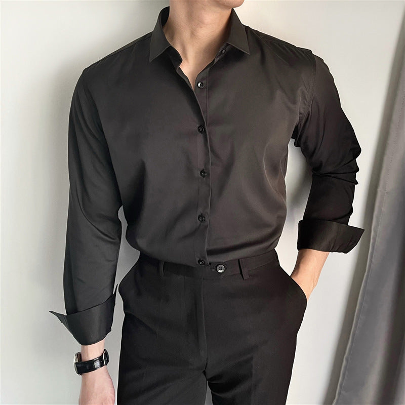 Men's Spring And Summer Leisure Korean Slim Fit Shirt