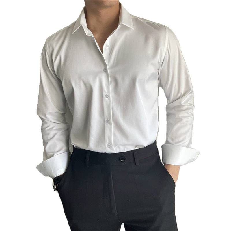 Men's Spring And Summer Leisure Korean Slim Fit Shirt