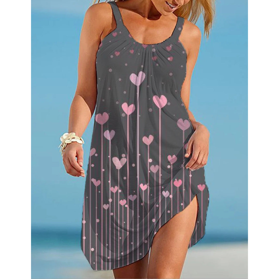 Urban Casual Loose Waist Suspender Dress