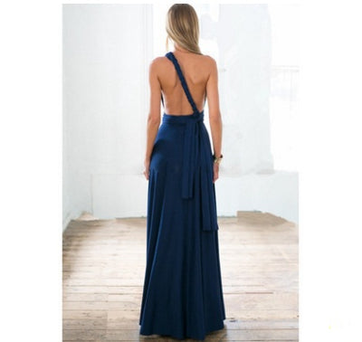 Women's Sexy Long Party Dress Club Floor-Length Summer Backless Bandage Maxi Dress Multiway Bridesmaids Boho Women Dress Vestidos