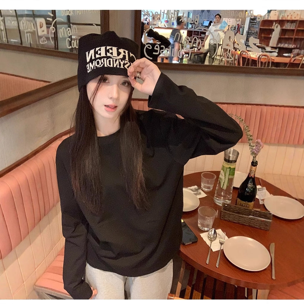 Women's Solid Color Loose Innerwear Base Top