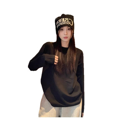 Women's Solid Color Loose Innerwear Base Top