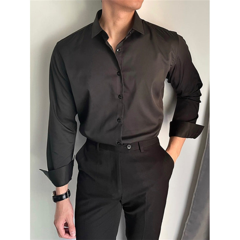 Men's Spring And Summer Leisure Korean Slim Fit Shirt