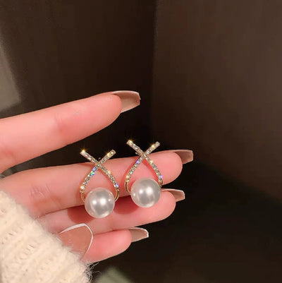 Alloy Stall Night Market Source Earrings Fashion Influencer Live Broadcast Popular Light Luxury Ear Accessories