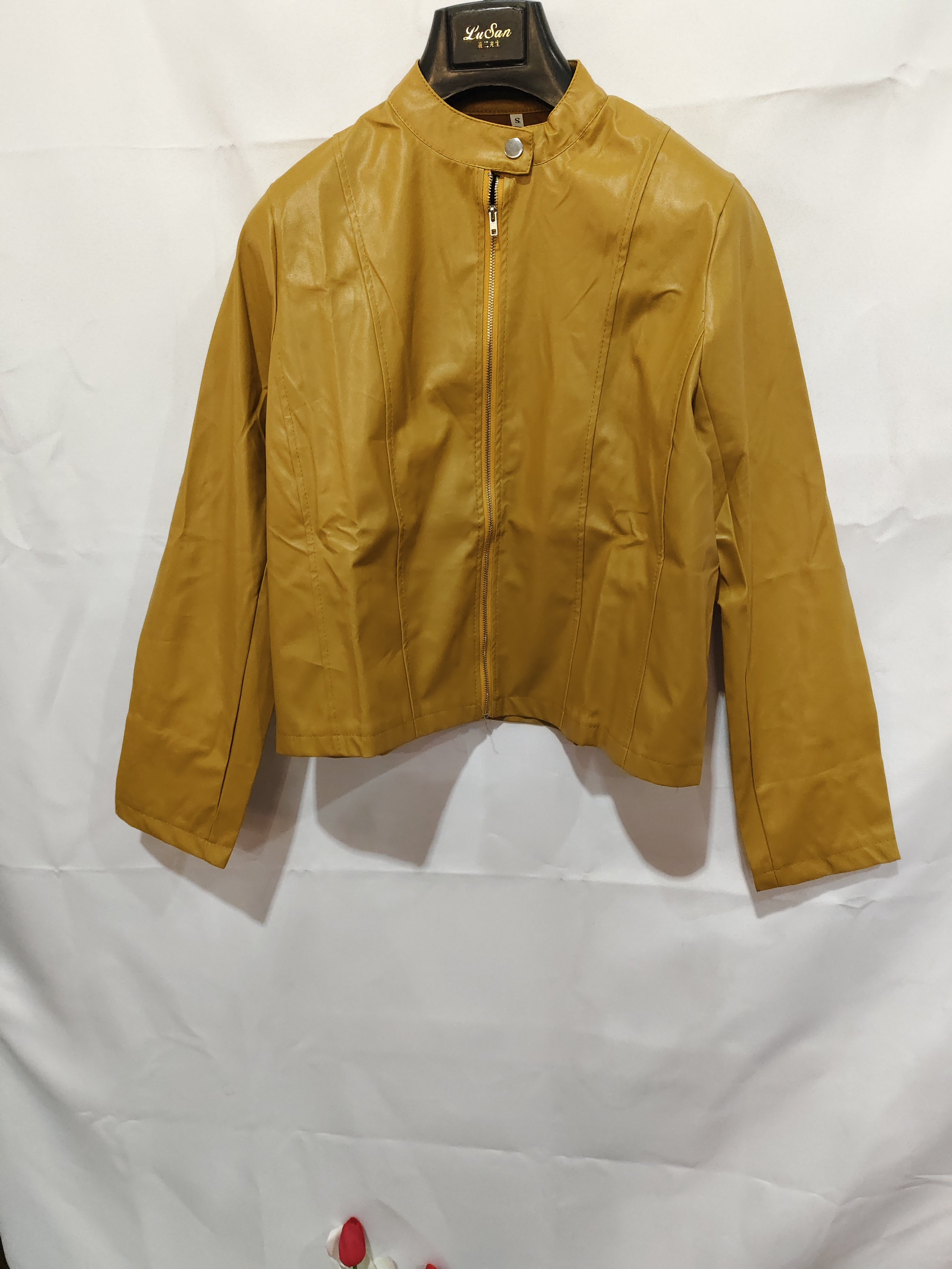 Leather PU suit jacket