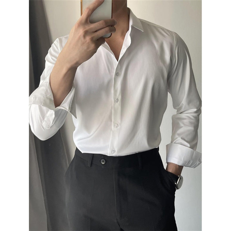 Men's Spring And Summer Leisure Korean Slim Fit Shirt