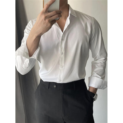Men's Spring And Summer Leisure Korean Slim Fit Shirt