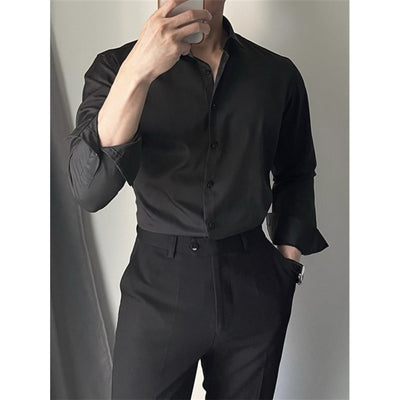 Men's Spring And Summer Leisure Korean Slim Fit Shirt