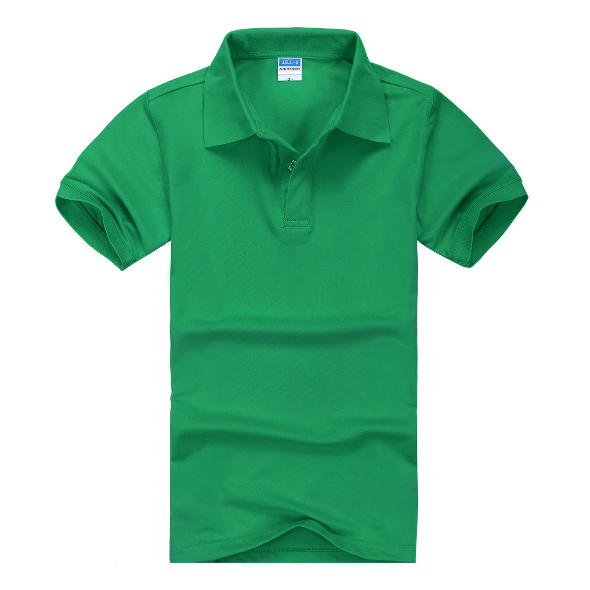 CVC Lapel Polo Shirt Solid Color Workwear Short Sleeve